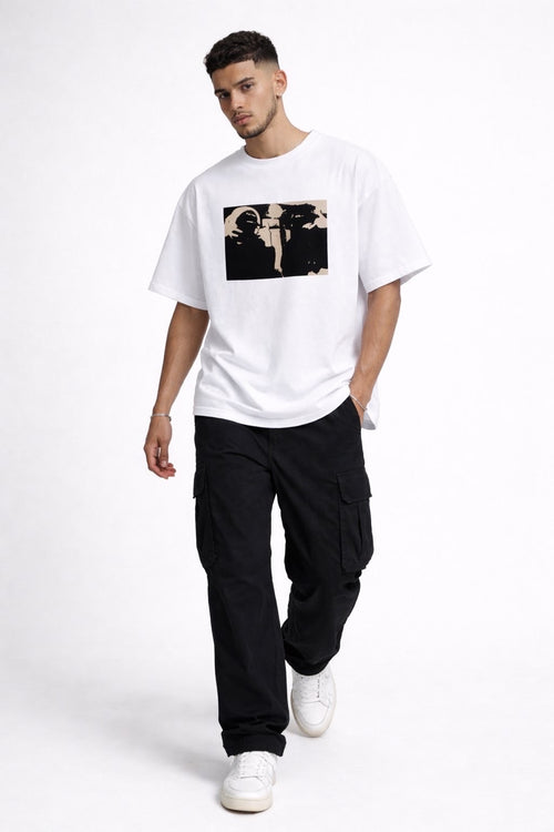 "Suburbans" Heavyweight White Tee