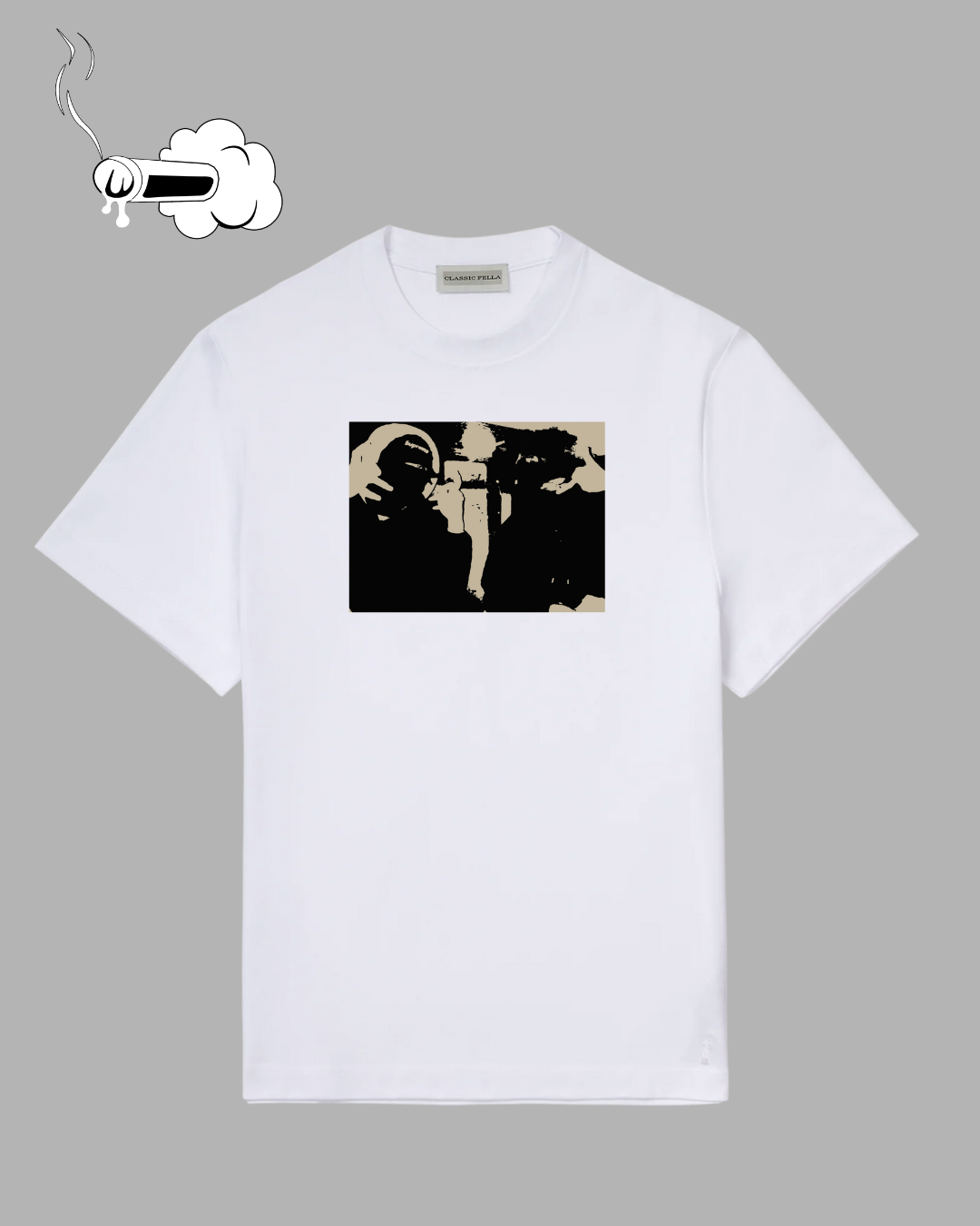 "Suburbans" Heavyweight White Tee